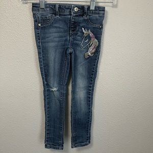Sonoma Girls Jegging Jeans with Unicorn Size 6 Regular